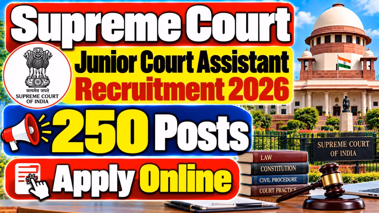 Supreme Court Junior Court Assistant Recruitment 2026
