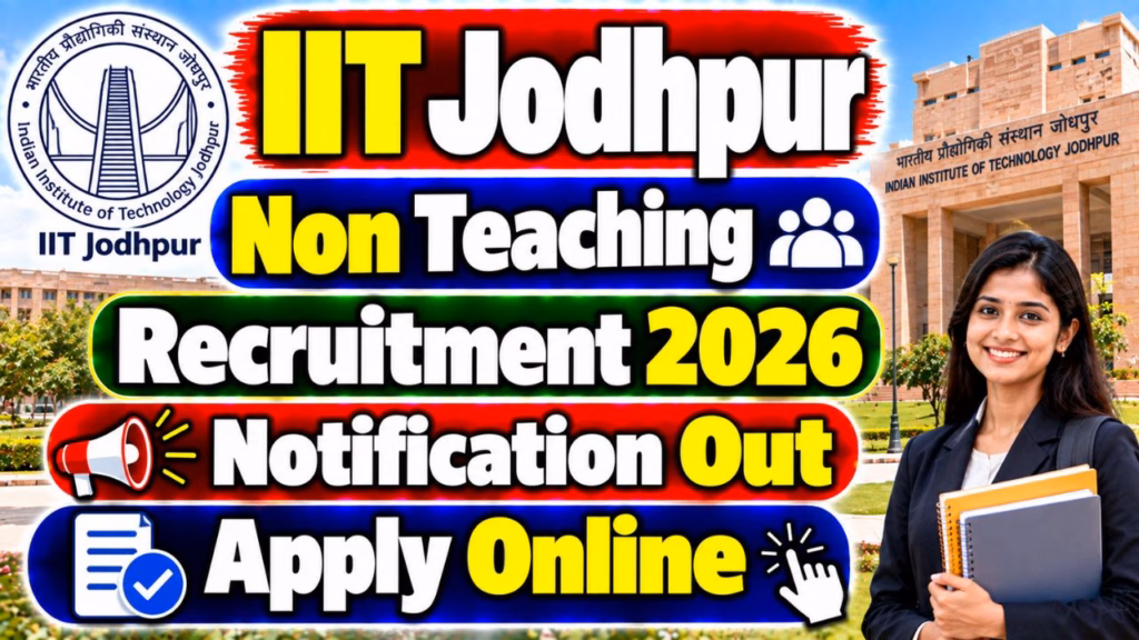 IIT Jodhpur Non Teaching Recruitment 2026