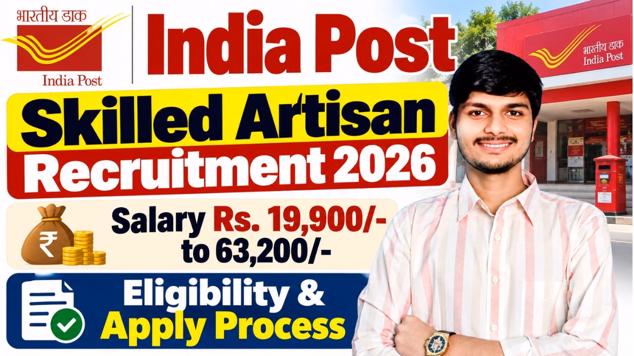 India Post Skilled Artisan Recruitment 2026