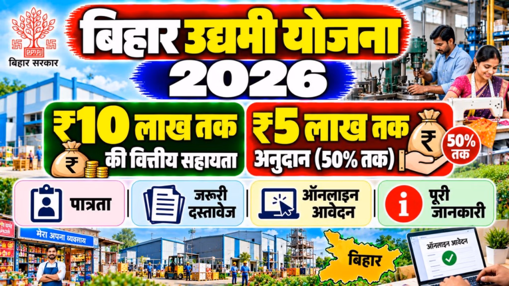 Bihar Udyami Yojana Online Apply