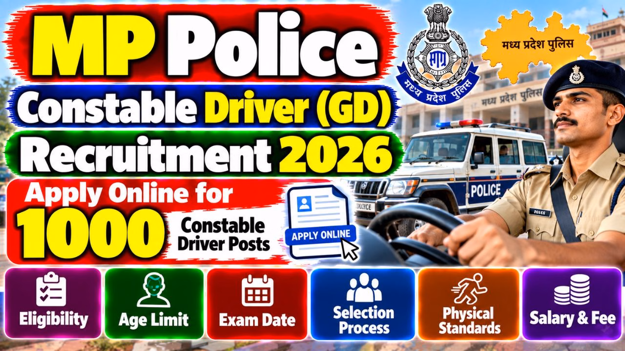 MP Police Constable Driver (GD) Recruitment 2026