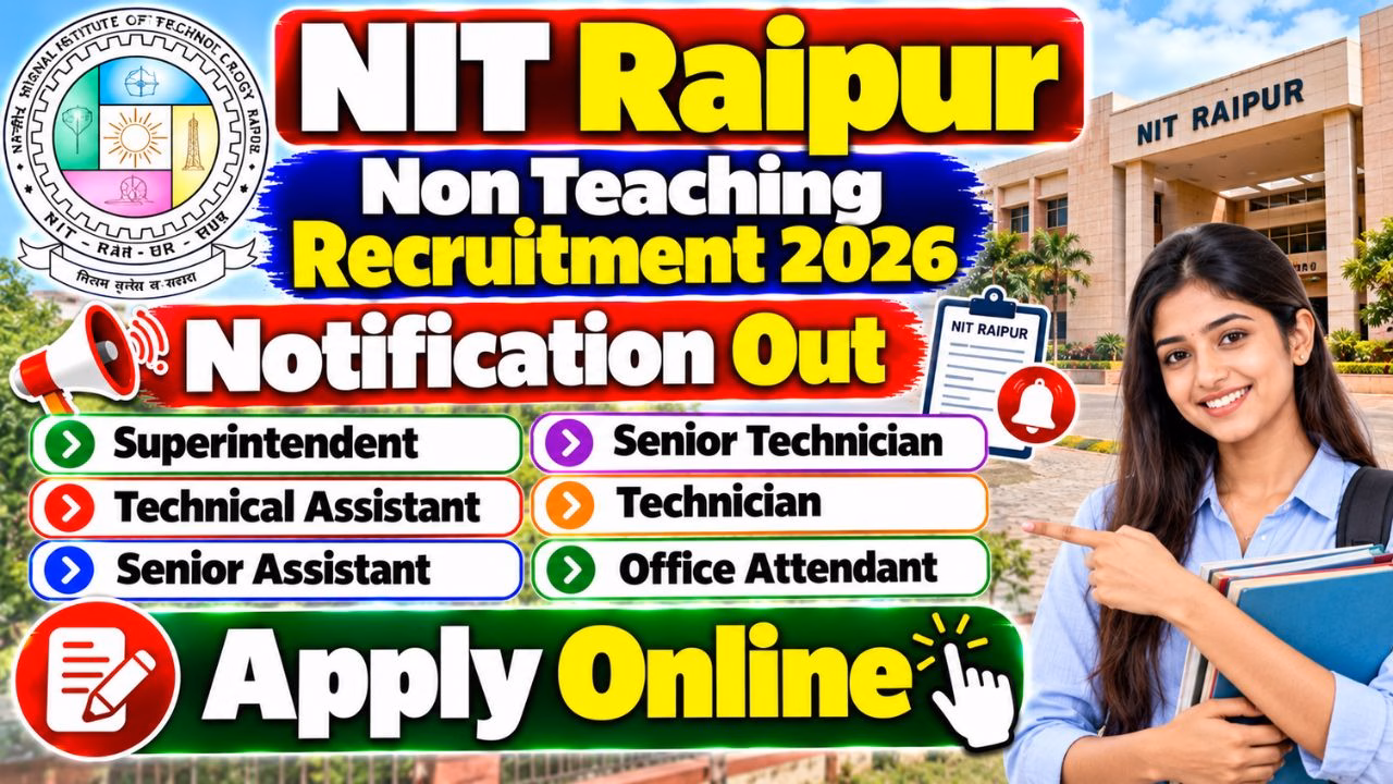 NIT Raipur Non Teaching Recruitment 2026