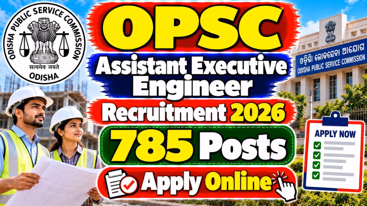OPSC Assistant Executive Engineer Recruitment 2026