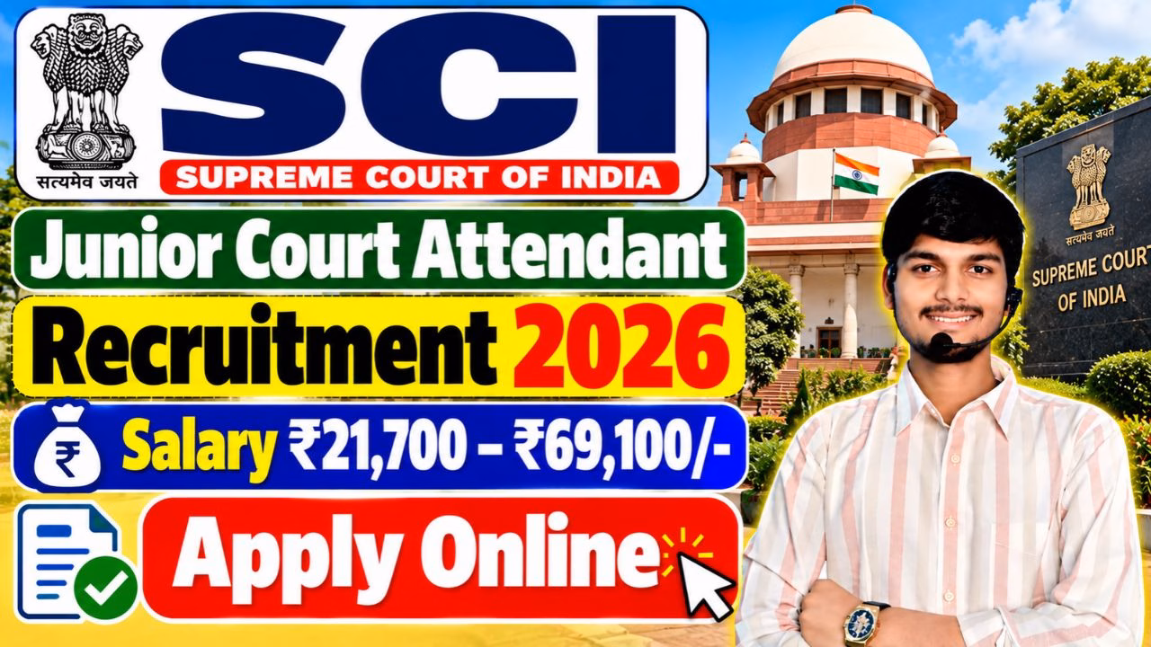 SCI Junior Court Attendant Recruitment 2026