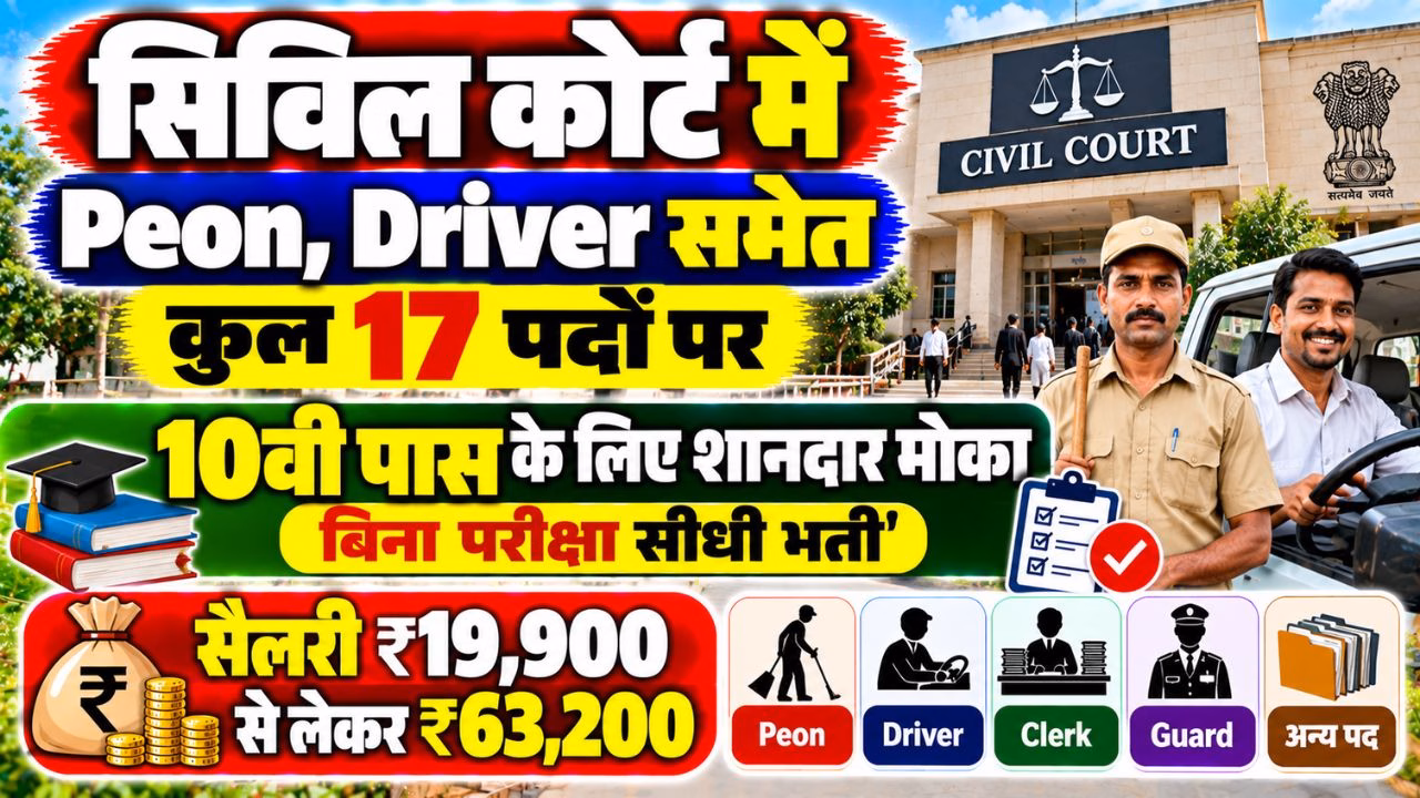 Chaibasa Civil Court Various Post Recruitment 2026