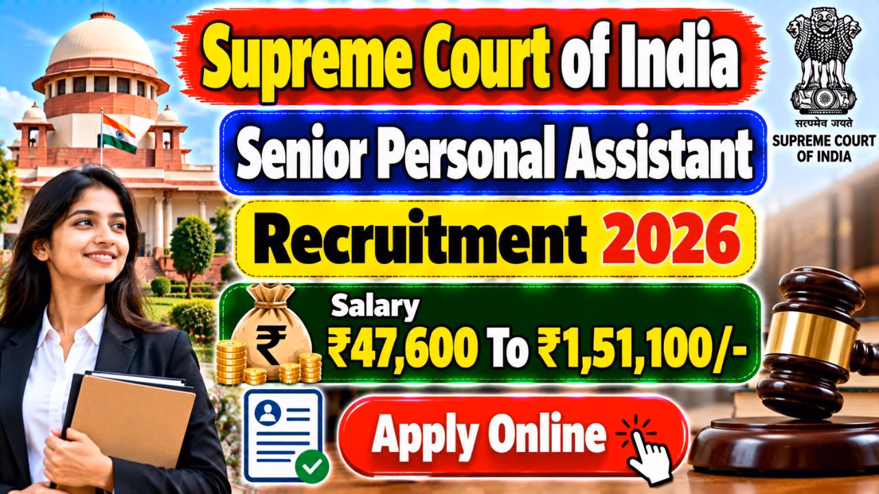 SCI Senior Personal Assistant Recruitment 2026