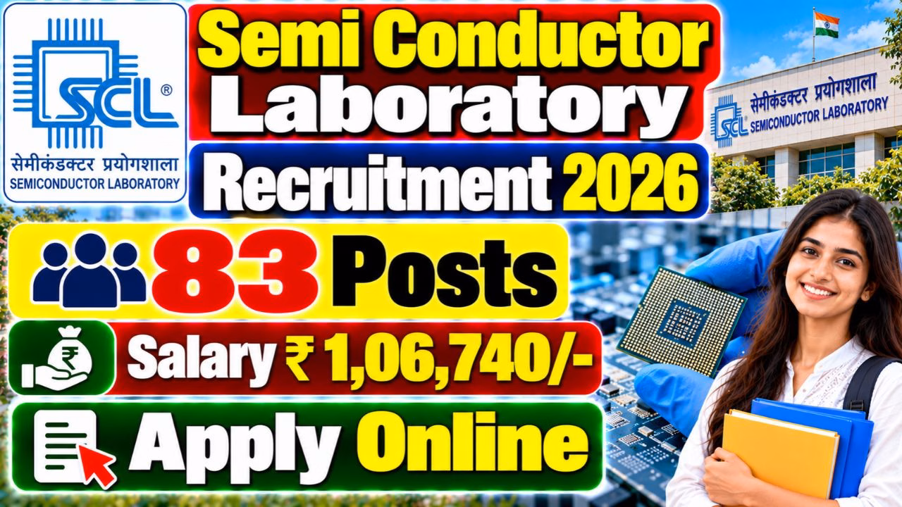 Semi Conductor Laboratory (SCL) Recruitment 2026